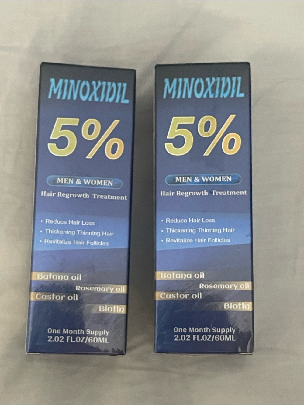 2 pk ~ 5% minoxidil Hair Regrowth Treatment for Men & Women - 2 month supply
